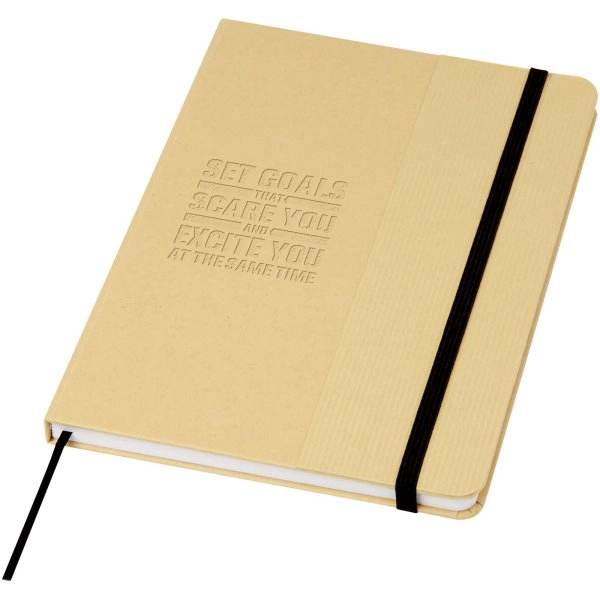 Immagine Blocco note formato A5 con copertina rigida di cartone riciclato Nelida