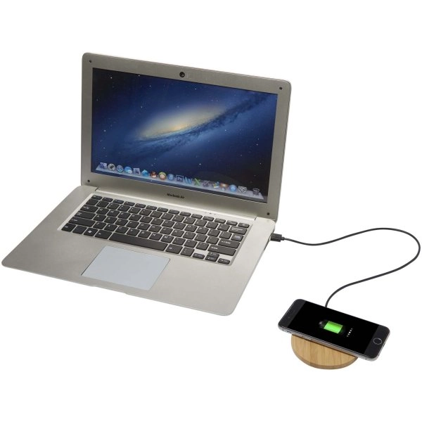 Immagine Stazione di ricarica wireless in bambù da 15 W Essence