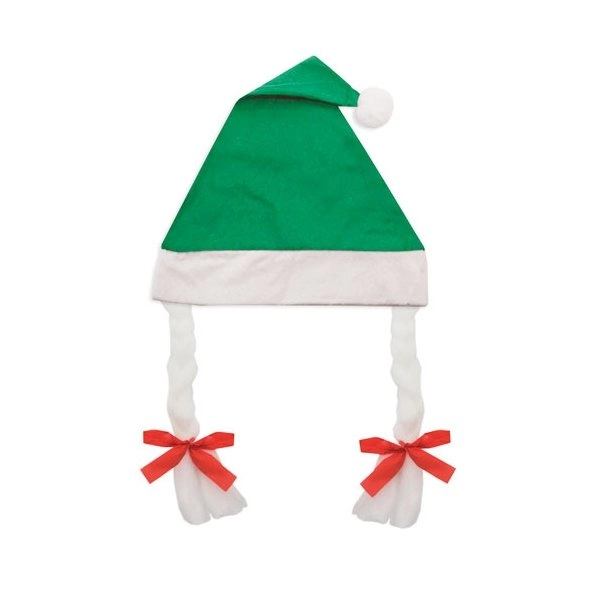 CAPPELLO NATALE CON TRECCE 