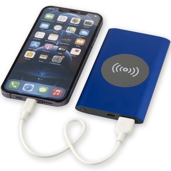 Immagine Power bank wireless da 4000 mAh Type C in alluminio riciclato Juice 
