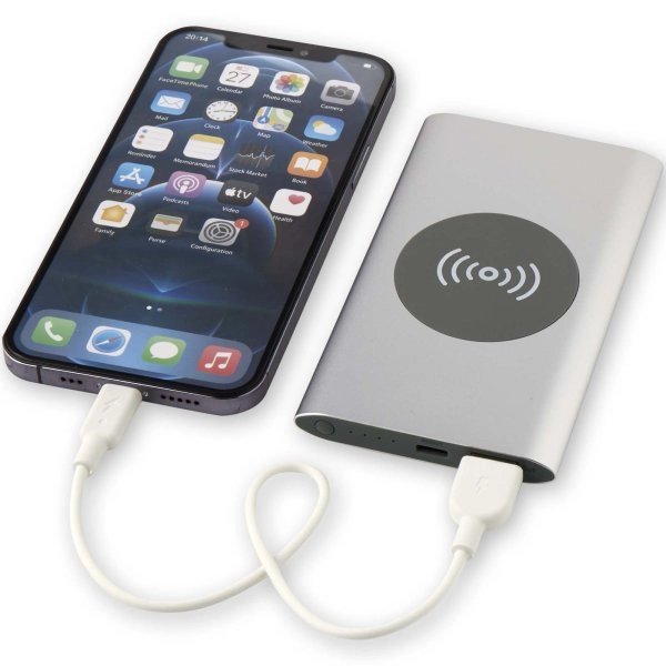 Immagine Power bank wireless da 4000 mAh Type C in alluminio riciclato Juice 