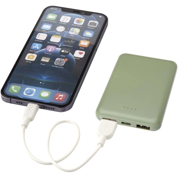 Immagine Power bank da 5000 mAh di Tipo C in plastica riciclata Asama