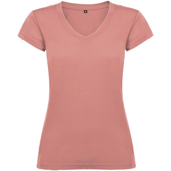 Immagine T-shirt a maniche corte con scollo a V da donna Victoria