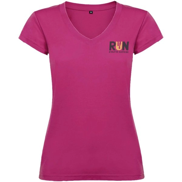 Immagine T-shirt a maniche corte con scollo a V da donna Victoria