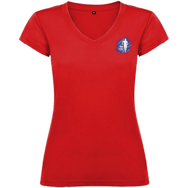 Immagine T-shirt a maniche corte con scollo a V da donna Victoria