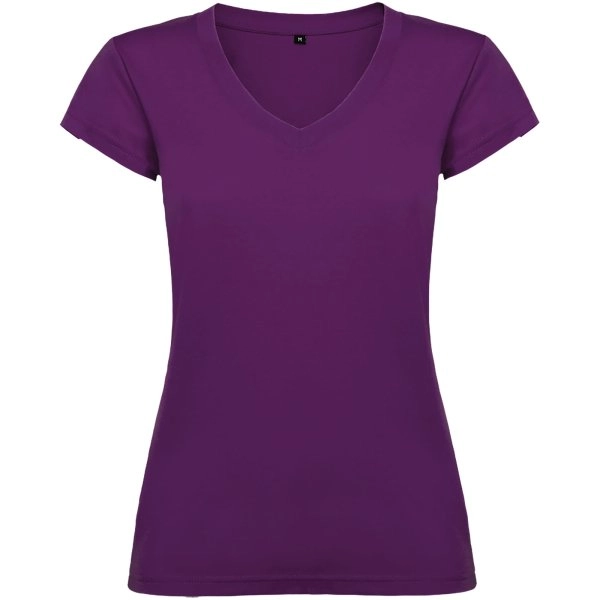 Immagine T-shirt a maniche corte con scollo a V da donna Victoria