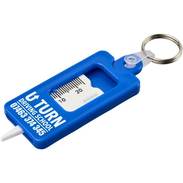 Immagine Portachiavi con controllo battistrada pneumatico in materiale riciclato Kym