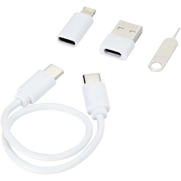Immagine Cavo di ricarica modulare in plastica riciclata con supporto per telefono Savvy