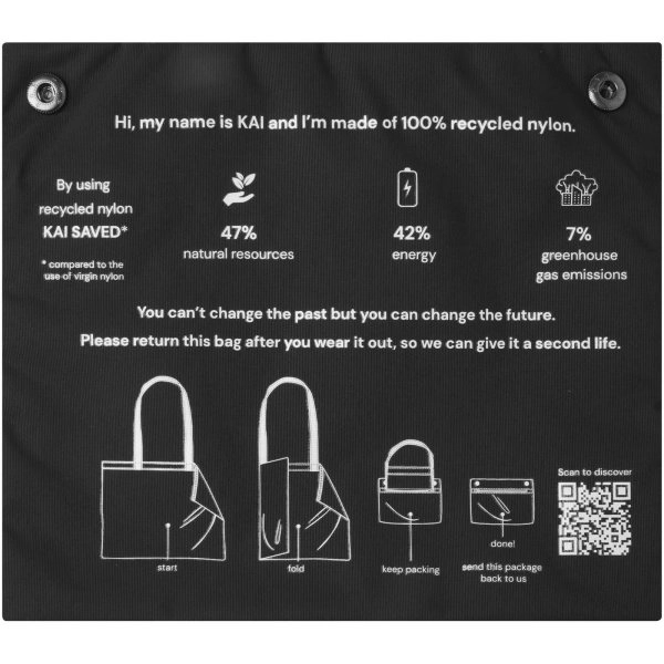 Immagine Tote bag circolare in materiale riciclato certificato GRS Kai