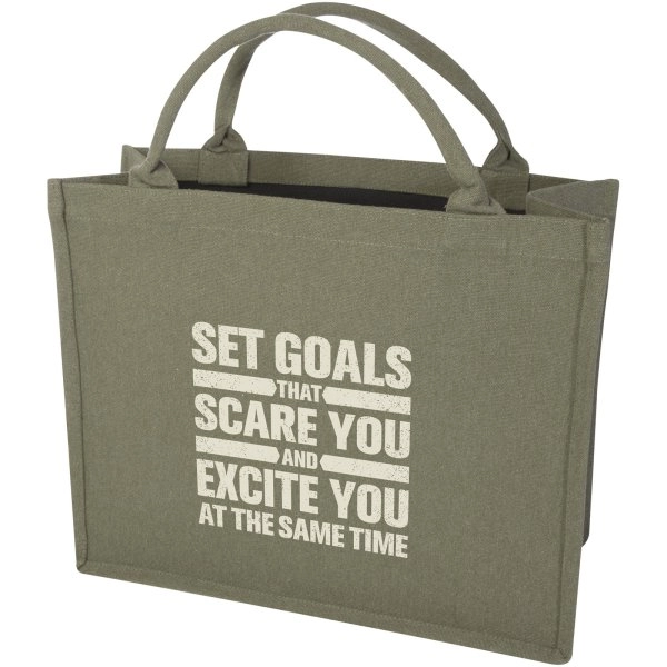 Immagine Tote bag per libri in materiale riciclato da 500 g/m² Page Aware™