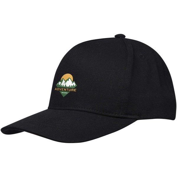 Immagine Cappellino in tessuto riciclato Aware™ a 5 pannelli Onyx