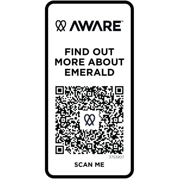 Immagine Polo unisex a maniche corte in tessuto riciclato Emerald Aware™