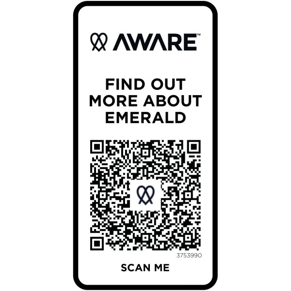 Immagine Polo unisex a maniche corte in tessuto riciclato Emerald Aware™