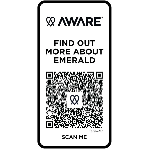 Immagine Polo unisex a maniche corte in tessuto riciclato Emerald Aware™