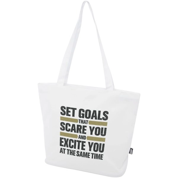Immagine Tote bag in materiale riciclato certificato GRS con cerniera Panama 20l