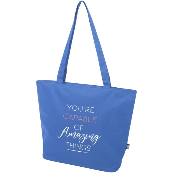 Immagine Tote bag in materiale riciclato certificato GRS con cerniera Panama 20l