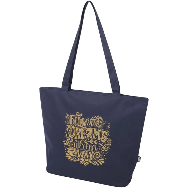 Immagine Tote bag in materiale riciclato certificato GRS con cerniera Panama 20l