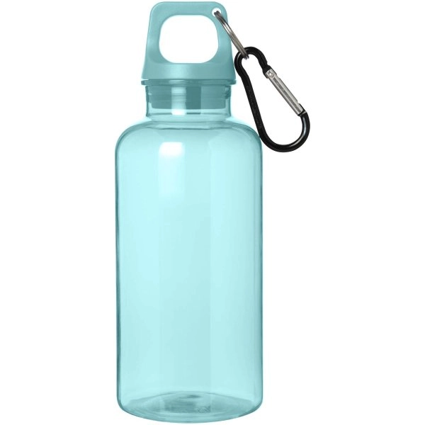 Immagine Borraccia in plastica riciclata certificata RCS da 400 ml con moschettone Oregon
