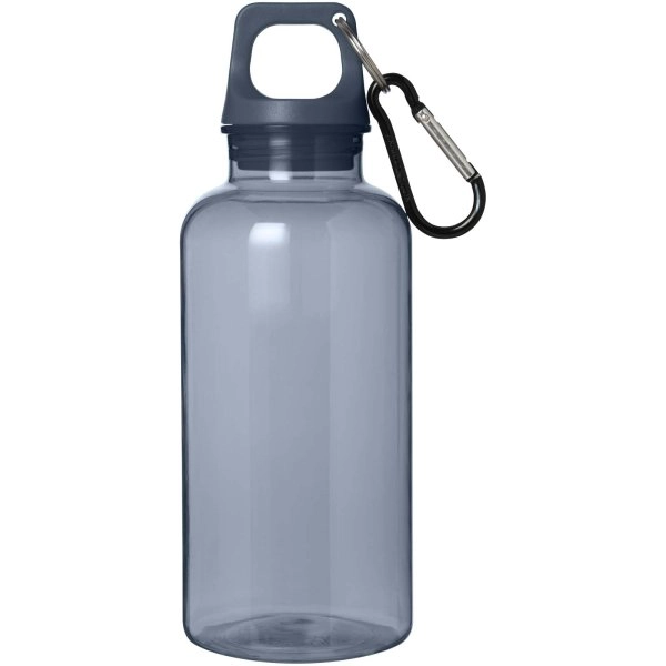 Immagine Borraccia in plastica riciclata certificata RCS da 400 ml con moschettone Oregon