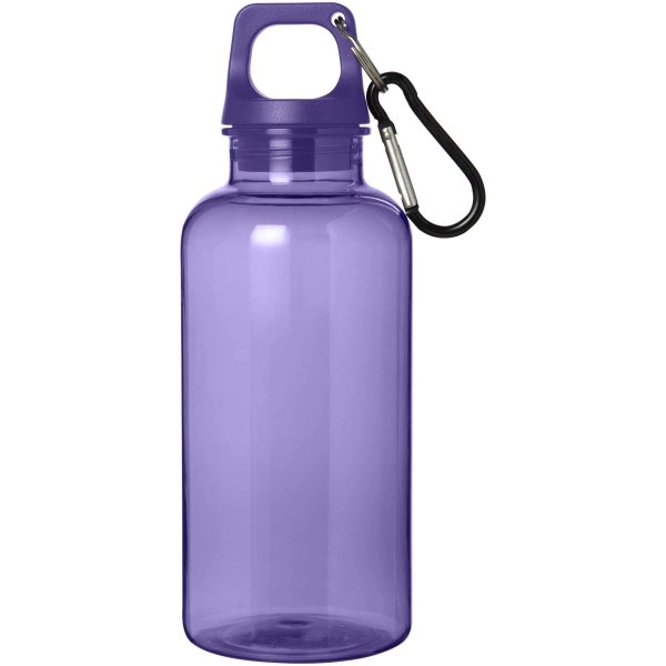 Immagine Borraccia in plastica riciclata certificata RCS da 400 ml con moschettone Oregon