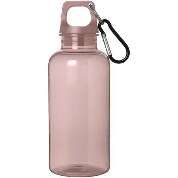 Immagine Borraccia in plastica riciclata certificata RCS da 400 ml con moschettone Oregon