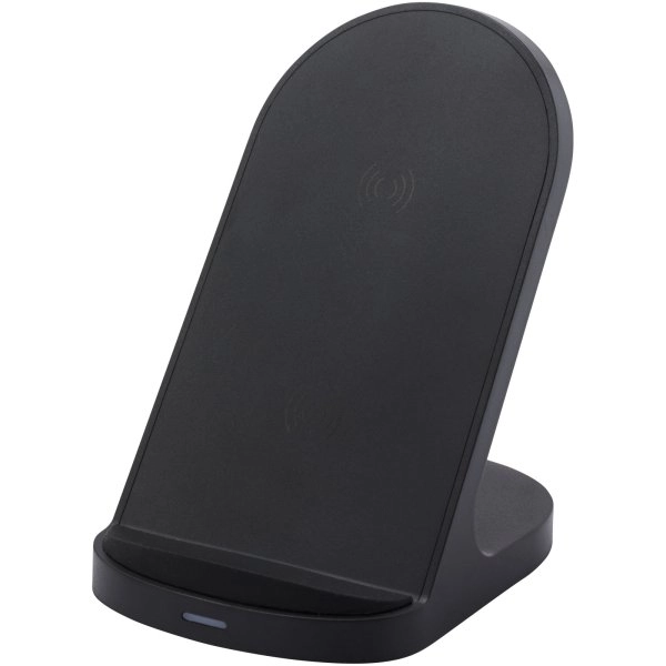 Immagine Stazione di ricarica in plastica riciclata RCS a doppia bobina da 15 W Loop