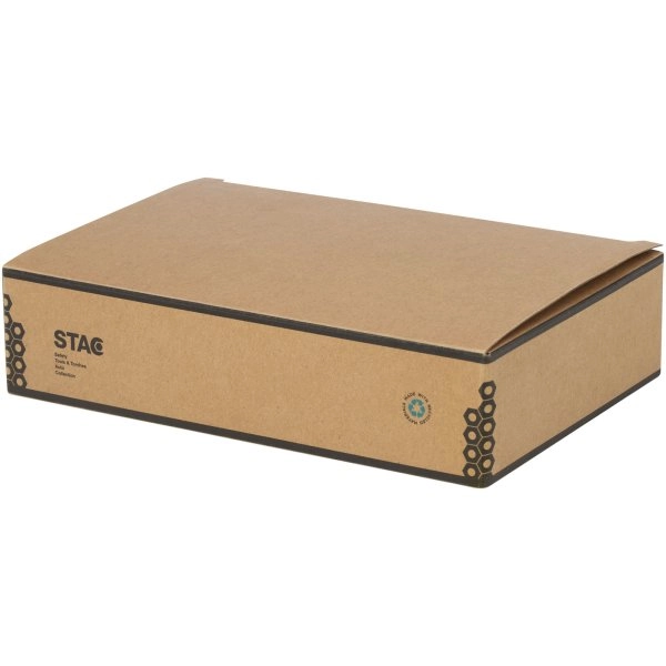 Immagine Set di attrezzi da 24 pezzi in plastica riciclata RCS con custodia in sughero Spike