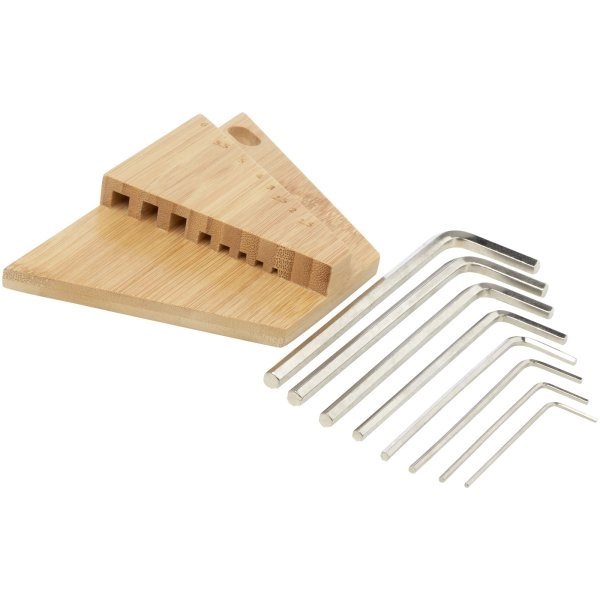Immagine Set di attrezzi con chiave esagonale in bambù Allen