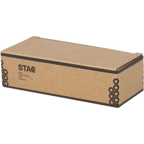 Immagine Torcia a dinamo solare con moschettone in plastica riciclata Helios