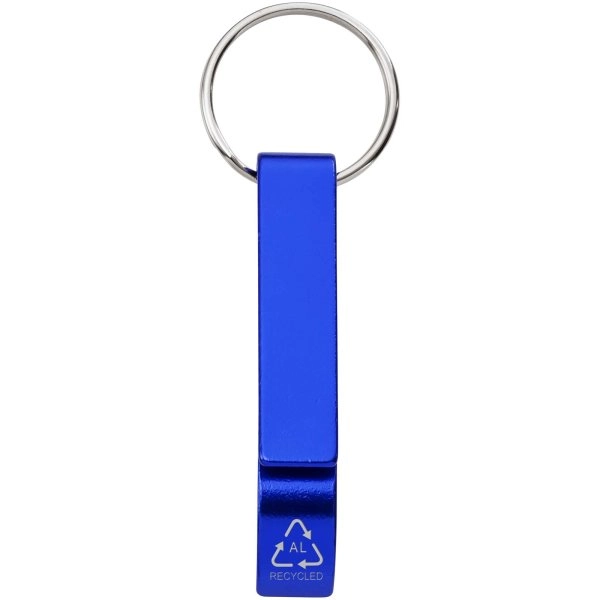 Immagine Portachiavi con apribottiglie e apriscatole in alluminio riciclato RCS Tao 