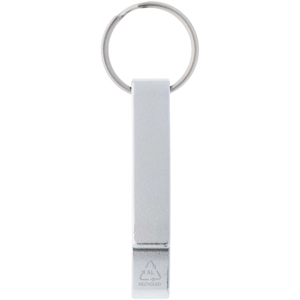 Immagine Portachiavi con apribottiglie e apriscatole in alluminio riciclato RCS Tao 