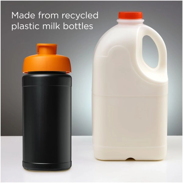 Immagine Borraccia sportiva in materiale riciclato con coperchio a scatto da 500 ml Baseline