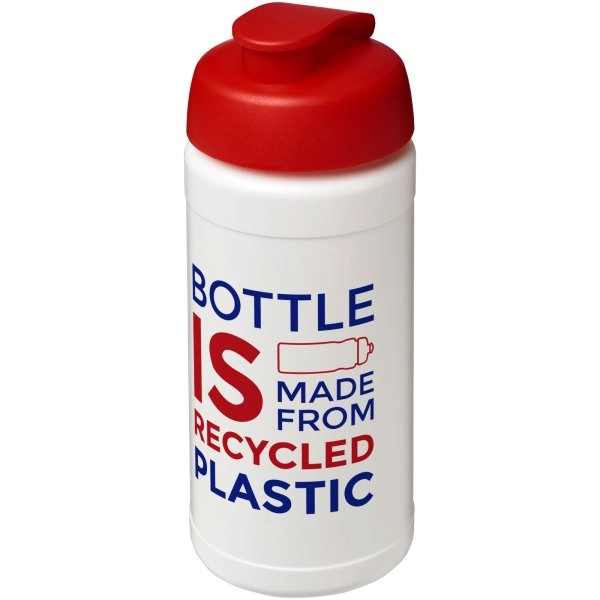 Immagine Borraccia sportiva in materiale riciclato con coperchio a scatto da 500 ml Baseline