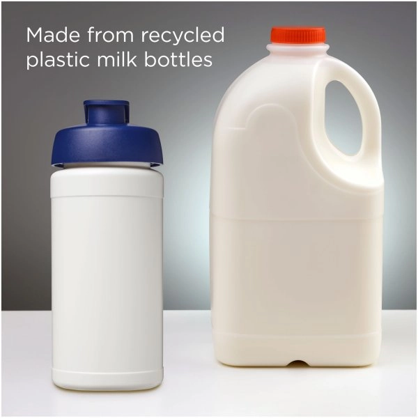 Immagine Borraccia sportiva in materiale riciclato con coperchio a scatto da 500 ml Baseline