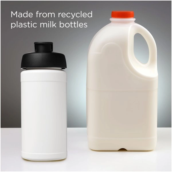 Immagine Borraccia sportiva in materiale riciclato con coperchio a scatto da 500 ml Baseline