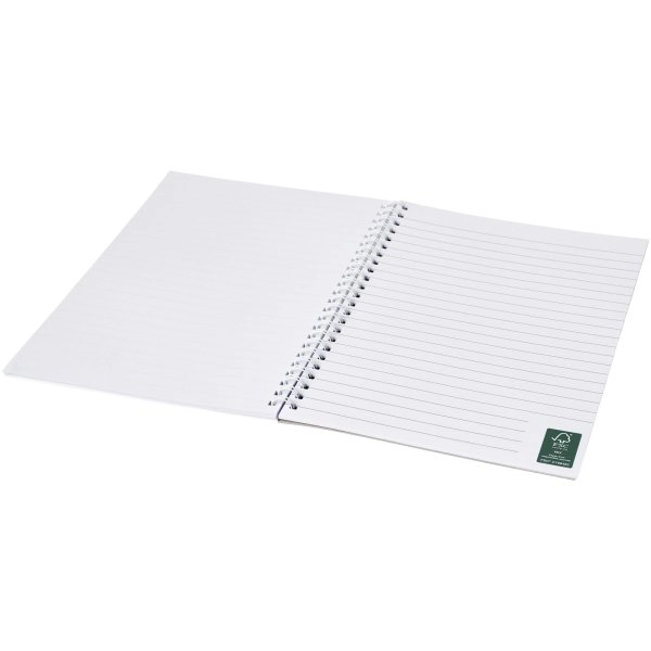 Immagine Blocco note a spirale A4 con copertina posteriore stampata Desk-Mate®