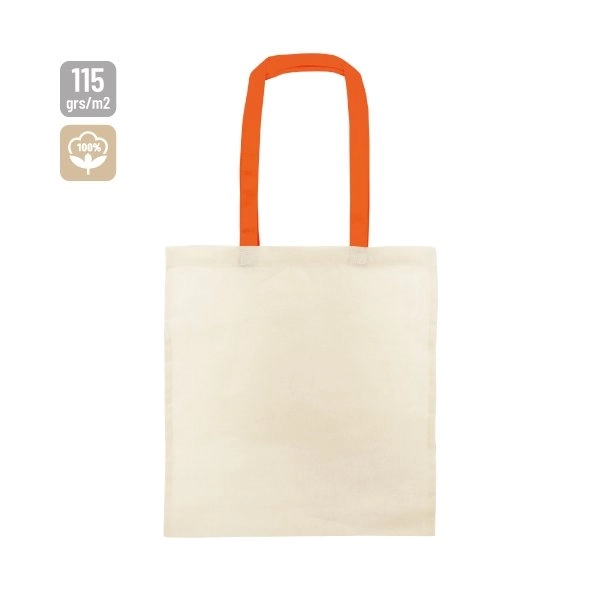 BORSA COTONE MANICO COLORATO 