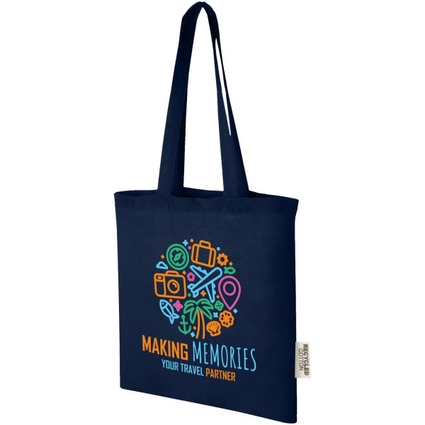 Immagine Tote bag in cotone riciclato GRS da 140 g/m2 Madras - 7L