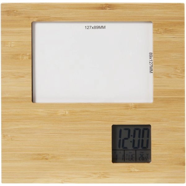 Immagine Cornice per foto in bambù con termometro Sasa