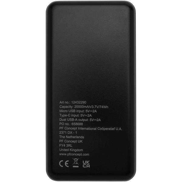 Immagine Power bank in plastica riciclata da 20.000 mAh Loop 