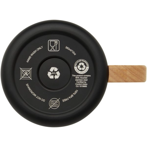 Immagine Tazza in acciaio inossidabile riciclato certificato RCS da 360 ml con isolamento sottovuoto in rame Bjorn