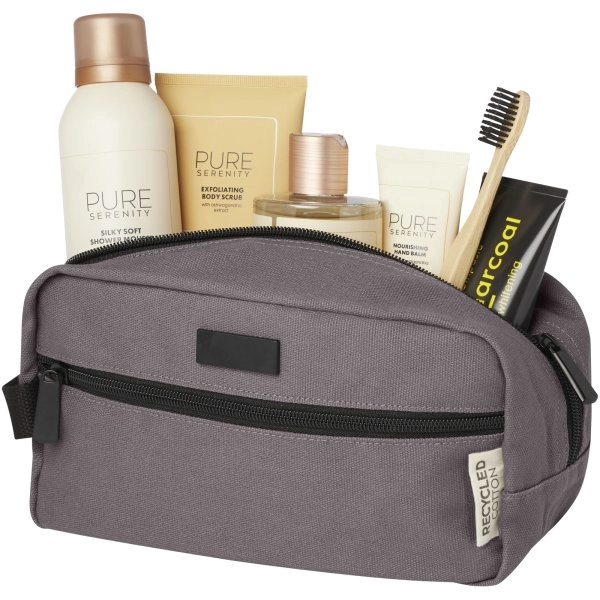 Immagine Borsa porta accessori in canvas riciclato certificato GRS Joey - 3,5 L