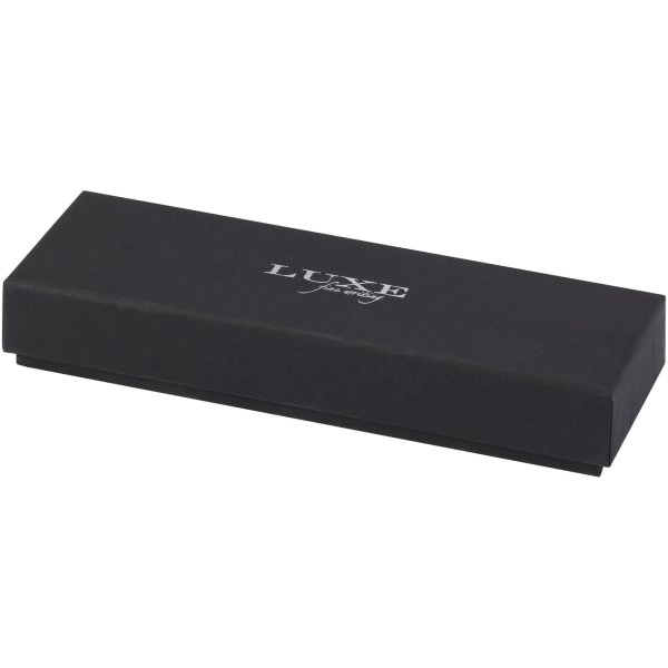 Immagine Set regalo con penna a sfera e penna roller in alluminio riciclato Lucetto (inchiostro nero)