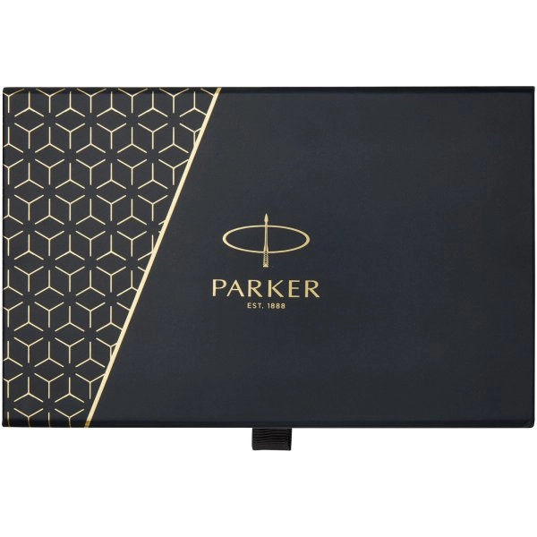 Immagine Parker set penna a sfera e penna roller acromatiche in confezione regalo IM (inchiostro nero/blu)