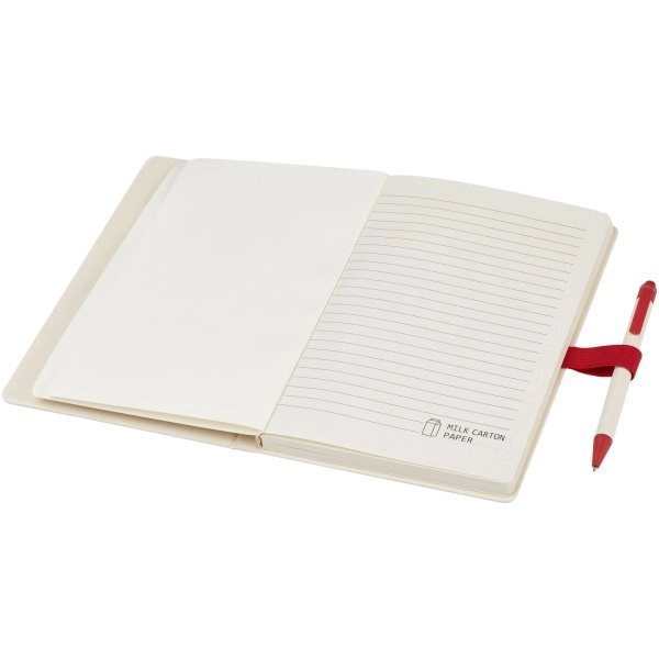 Immagine Set blocco note formato A5 e penna a sfera Dairy Dream realizzati con cartoni del latte riciclati