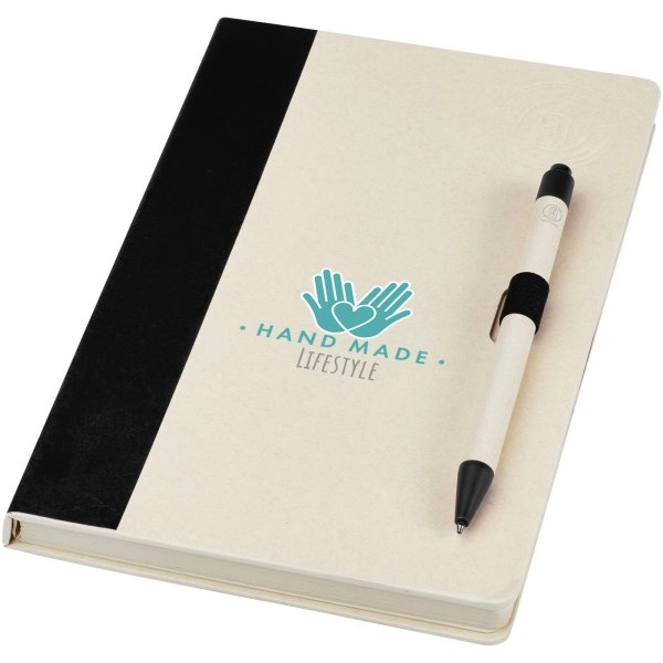 Immagine Set blocco note formato A5 e penna a sfera Dairy Dream realizzati con cartoni del latte riciclati