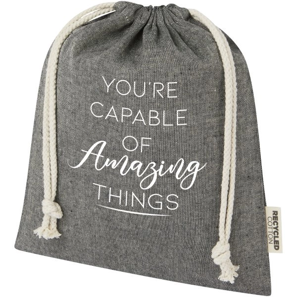 Immagine Sacchetto per confezione regalo medio in cotone riciclato 150 g/m² certificato GRS Pheebs - 1,5L