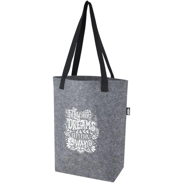 Immagine Tote bag con base ampia in feltro riciclato certificato GRS Felta - 12L
