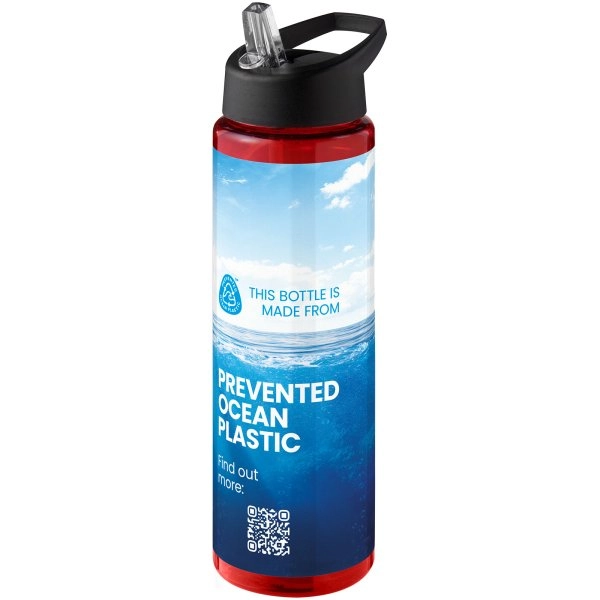 Immagine Borraccia sportiva da 850 ml con coperchio con beccuccio H2O Active® Eco Vibe 