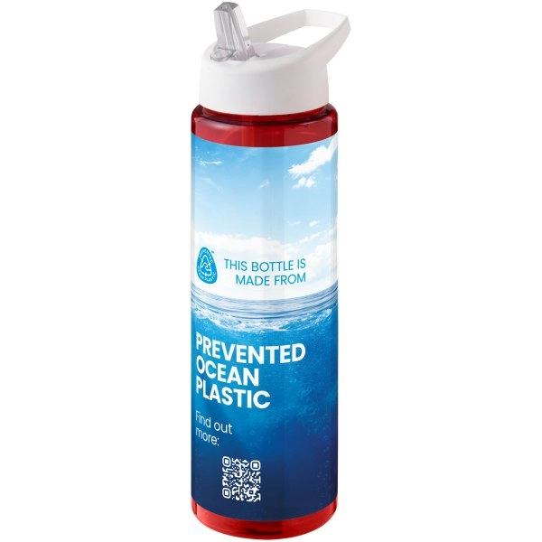 Immagine Borraccia sportiva da 850 ml con coperchio con beccuccio H2O Active® Eco Vibe 
